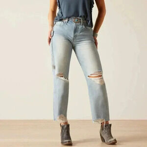 Ariat Ultra High Rise Tomboy Straight Jean Mykonos 32R